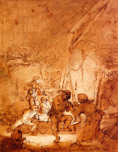 Dancing Farmers by Adriaen Jansz. van Ostade